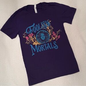 Disney | Deep Purple Tee - Haunted Mansion Foolish Mortal